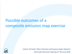 Possible outcomes of a composite emission map