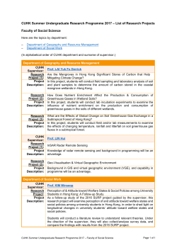 Faculty of Social Science