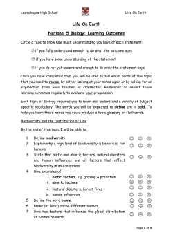 Learning Outcomes - Lesmahagow High School