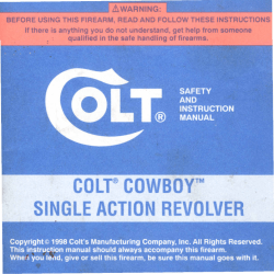 SINGLE ACTION REVOLVER