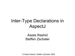 declare parents - Steffen Zschaler