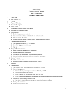 September 24th, 2015 - Drake University Student Senate