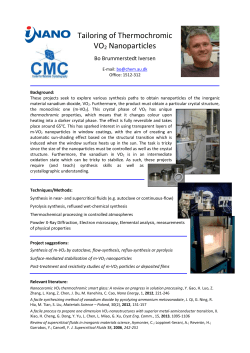 Supercritical Synthesis