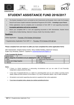 2.1 Student Assistance Fund Manual Application
