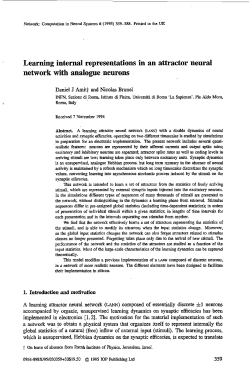 Learning internal representations in an attractor neural network with