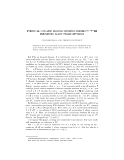 INTEGRAL DOMAINS HAVING NONZERO ELEMENTS