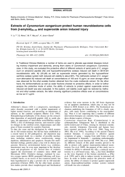 Extracts of Cynomorium songaricum protect