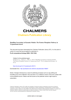 Handling Uncertainty in Dynamic Models: The Pentose Phosphate