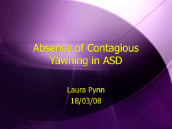 Absence of Contagious Yawning in ASD