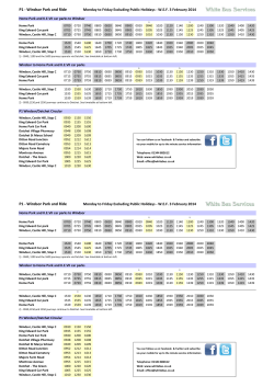 P1 - Windsor Park and Ride P1 - Windsor Park and Ride
