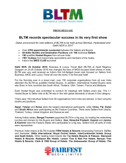 BLTM records spectacular success in its very first show
