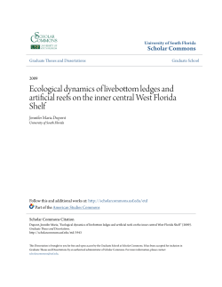 Ecological dynamics of livebottom ledges and artificial reefs on the