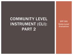 (CLI): Part 2 - Alaska Strategic Prevention Framework State
