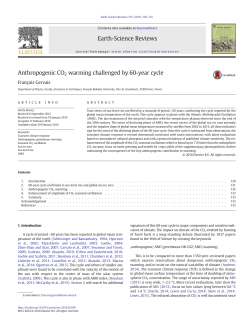 Anthropogenic CO2 warming challenged by 60-yearcycle