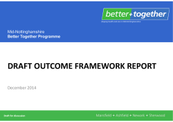 draft outcome framework report