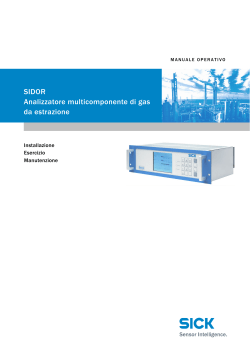 SIDOR Analizzatore multicomponente di gas da estrazione