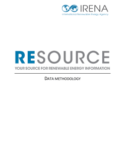 Methodology - IRENA | International Renewable Energy Agency