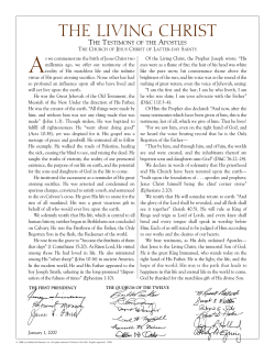 the living christ - The Church of Jesus Christ of Latter