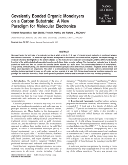 A New Paradigm for Molecular Electronics