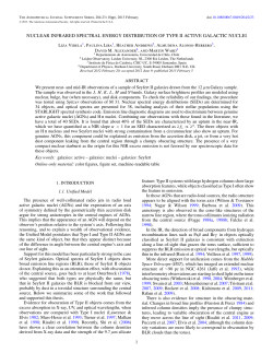 nuclear infrared spectral energy distribution of type ii active galactic