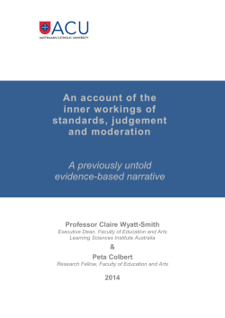 An Account Of The Inner Workings Of Standards, judgement And