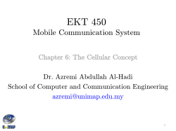 EKT 450 Mobile Communication Systems