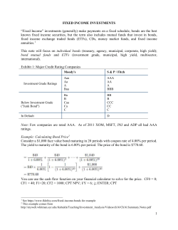 Fixed Income Investments