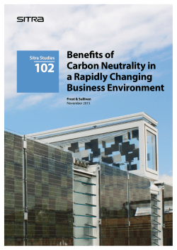 Benefits of Carbon Neutrality in a Rapidly Changing Business