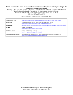 American Society of Plant Biologists