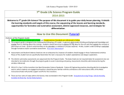 Cells and Heredity - Spokane Public Schools