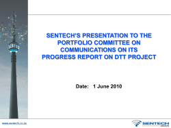 Sentech`s Presentation