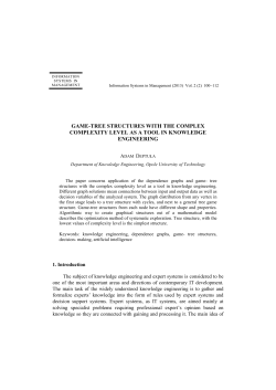 game-tree structures with the complex complexity level as a tool in
