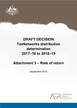Rate of return - Australian Energy Regulator