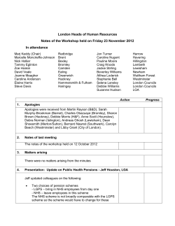 London Heads of Human Resources