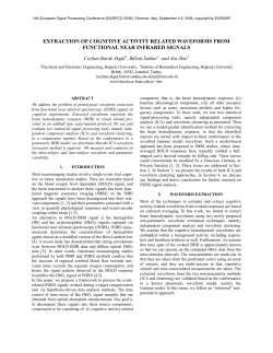 extraction of cognitive activity related waveforms from