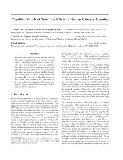 Cognitive Models of Test-Item Effects in Human Category Learning