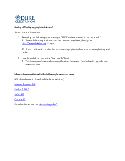 Having difficulty logging into i-Access? Some common issues are: 1