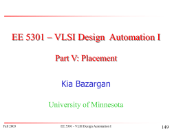 PowerPoint Presentation: EE5301- Floorplanning