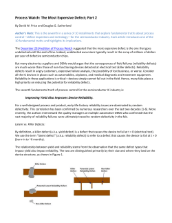 Process Watch: The Most Expensive Defect