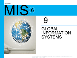 9. Global Information Systems