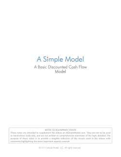 Basic Discounted Cash Flow Model