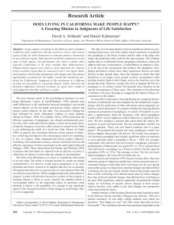 A Focusing Illusion in Judgments of Life Satisfaction