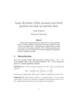 Large deviations, Gibbs measures and closed geodesics for rank