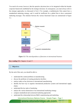 You need to be aware, however, that the operative decisions have to