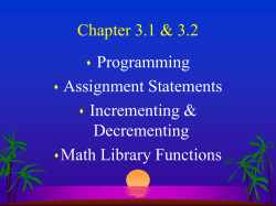 Chapter 3 - YSU CSIS