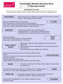 Liverpool Hope University. Halls of Residence Internet