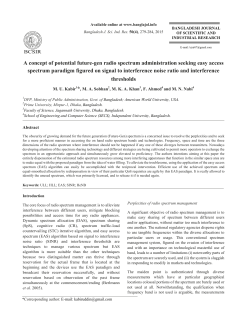 A concept of potential future-gen radio spectrum administration