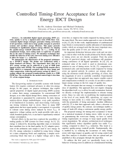 Controlled Timing-Error Acceptance for Low Energy IDCT Design