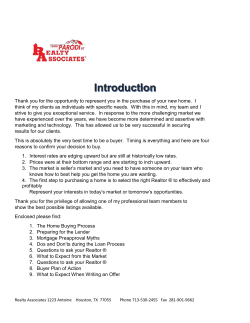 Thank you for the opportunity to represent you in the purchase of