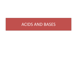 ACIDS AND BASES